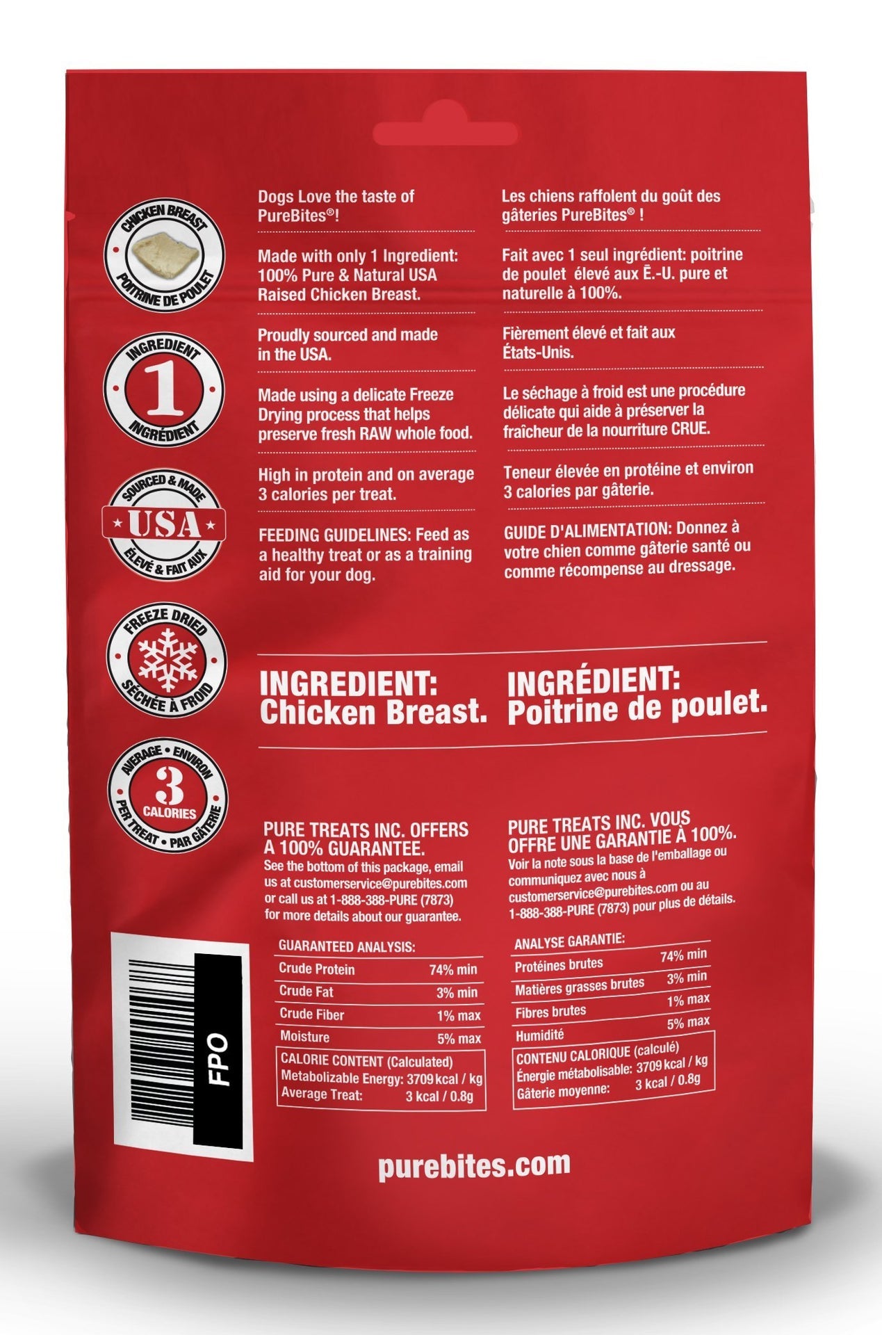 Purebites - Chicken Breast Dog Treats